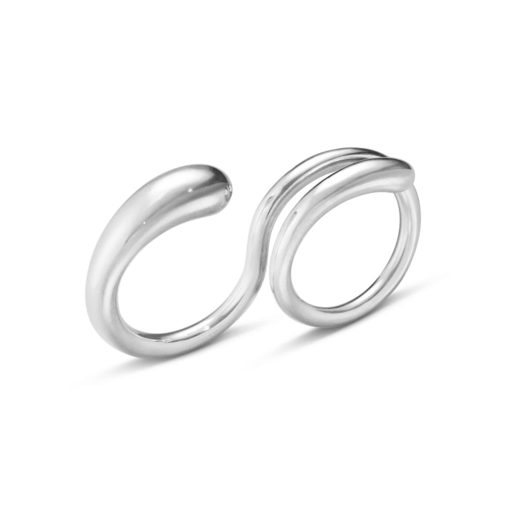 Silver Mercy Double Ring
