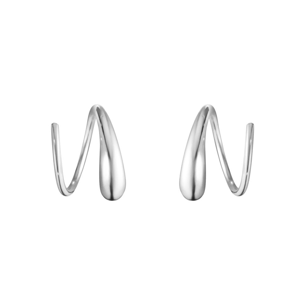 Silver Mercy Swirl Earrings