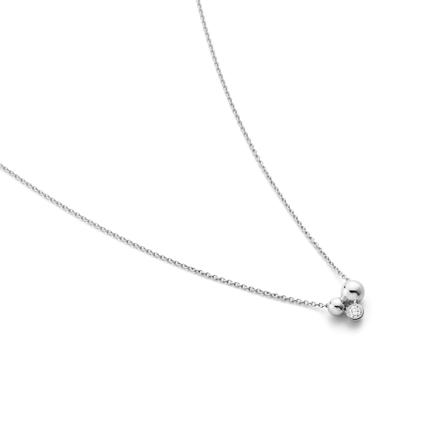 Silver Moonlight Grapes Diamond Set Pendant