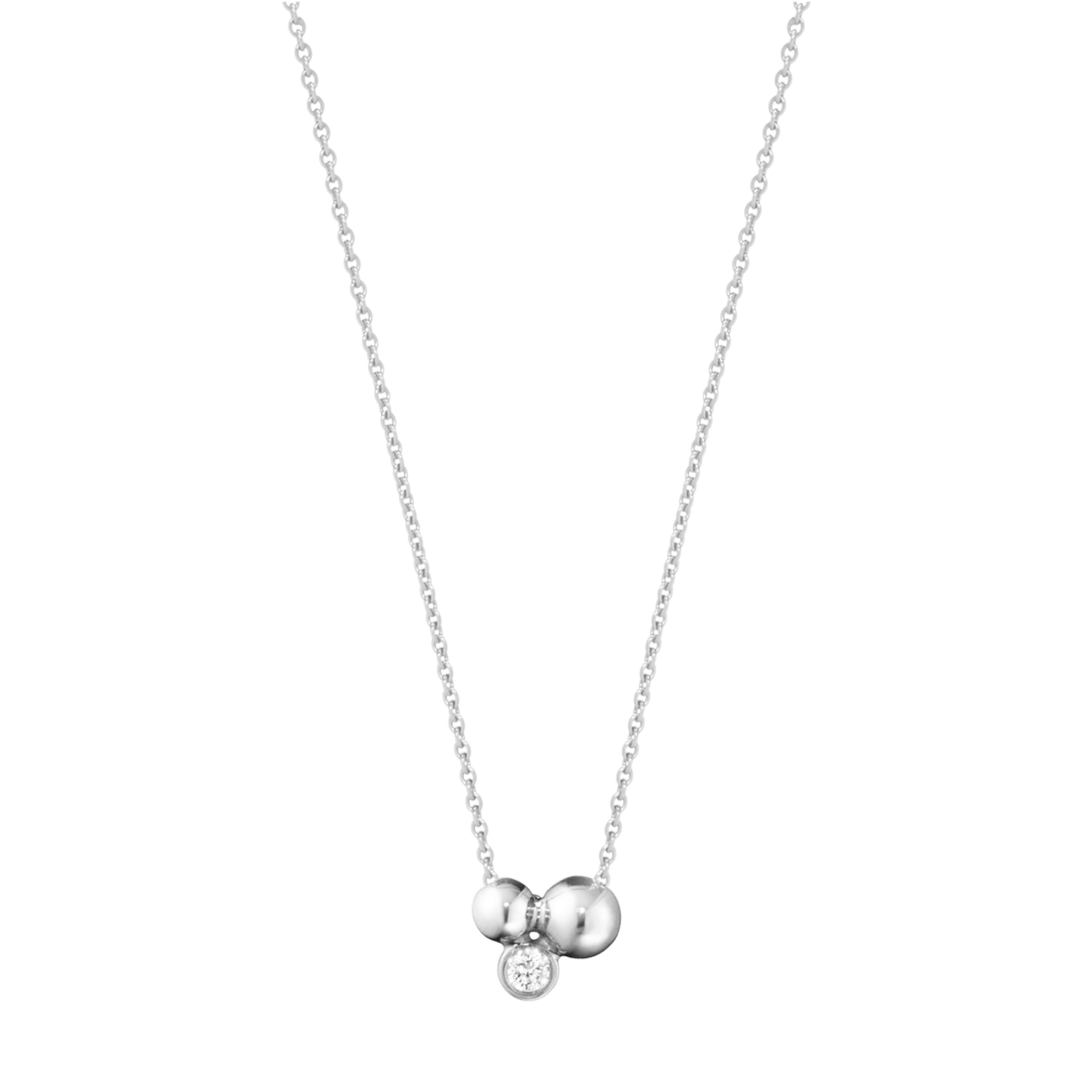 Silver Moonlight Grapes Diamond Set Pendant