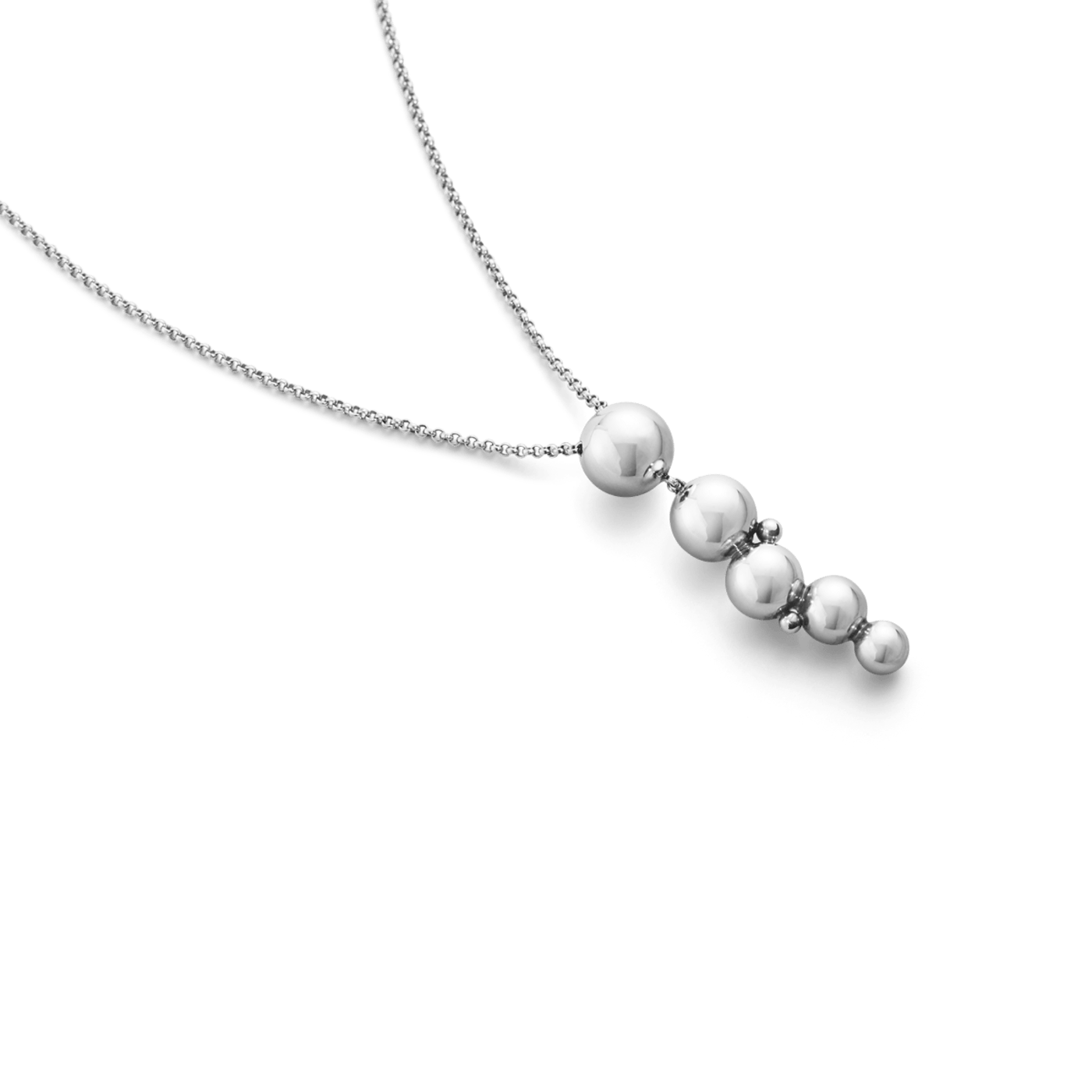 Silver Moonlight Grapes Pendant