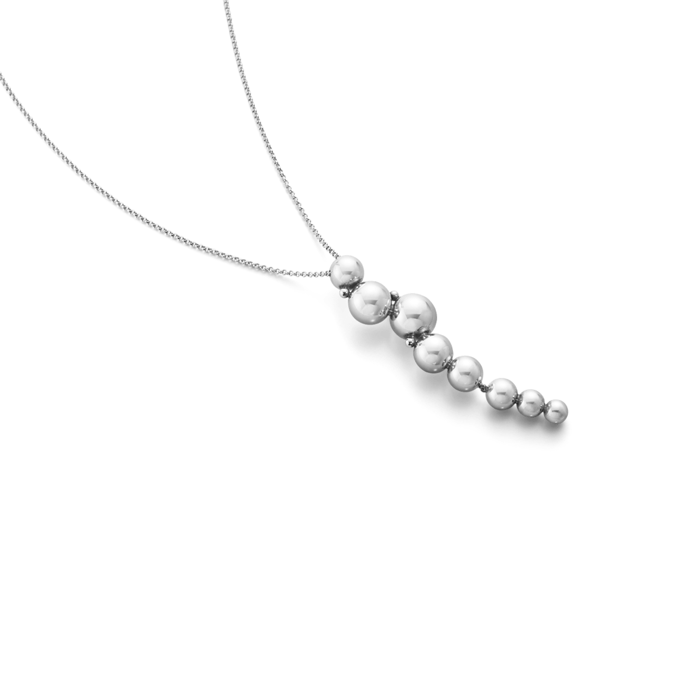 Silver Moonlight Grapes LongPendant