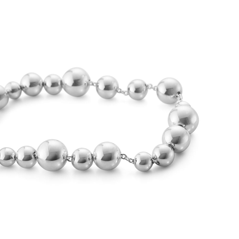 Silver Moonlight Grapes Drawstring Bracelet