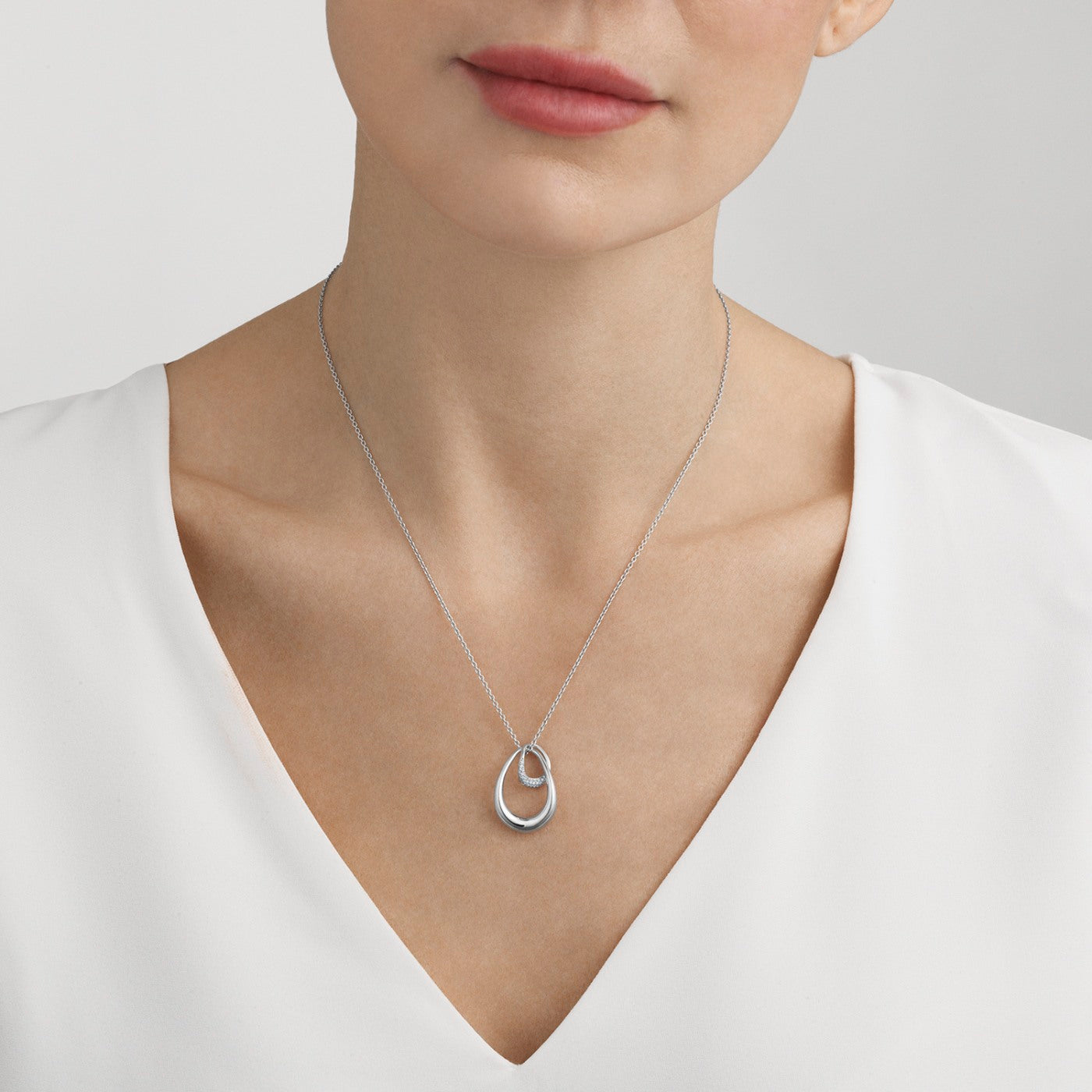 Silver Offspring Diamond Set Pendant