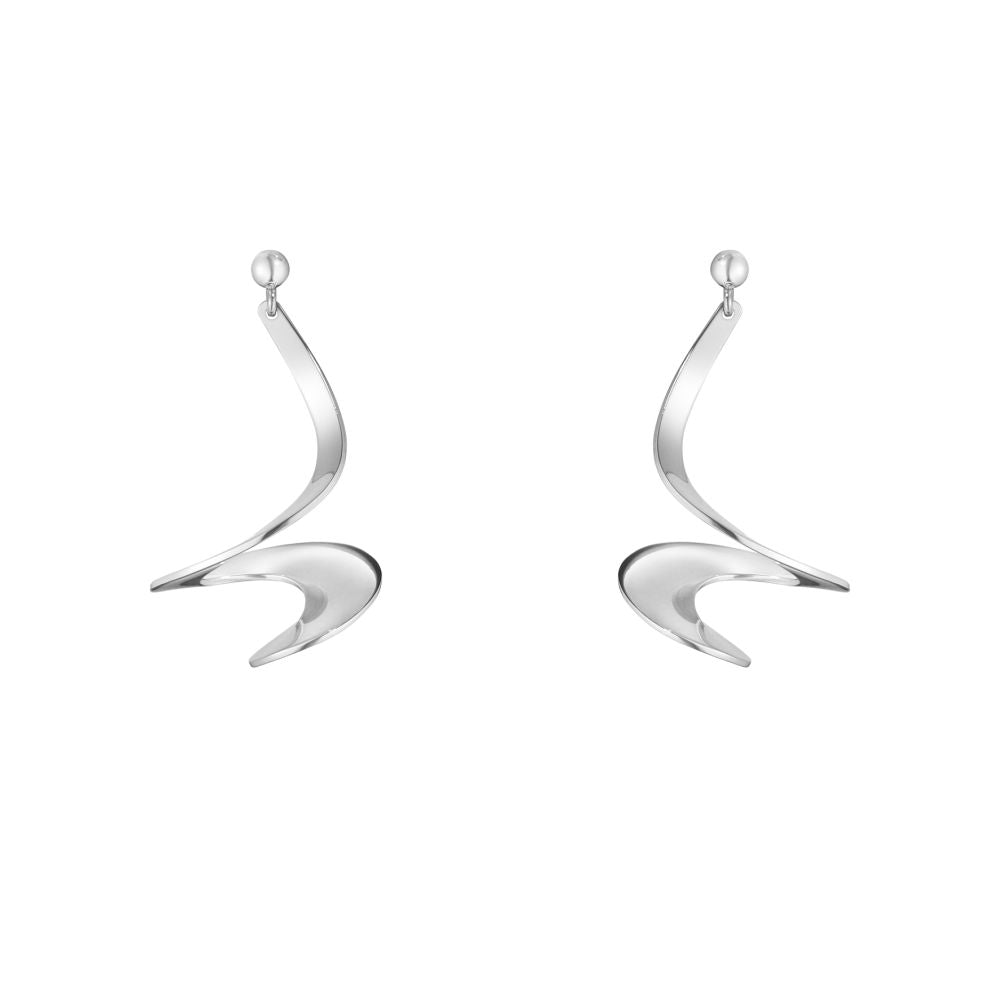 Silver Moebius Earrings