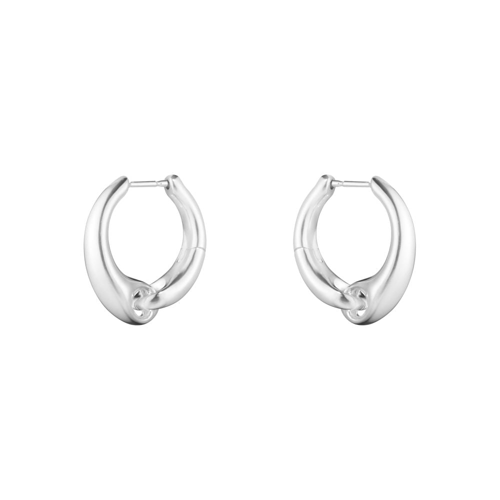 Silver Reflect Large Earhoops