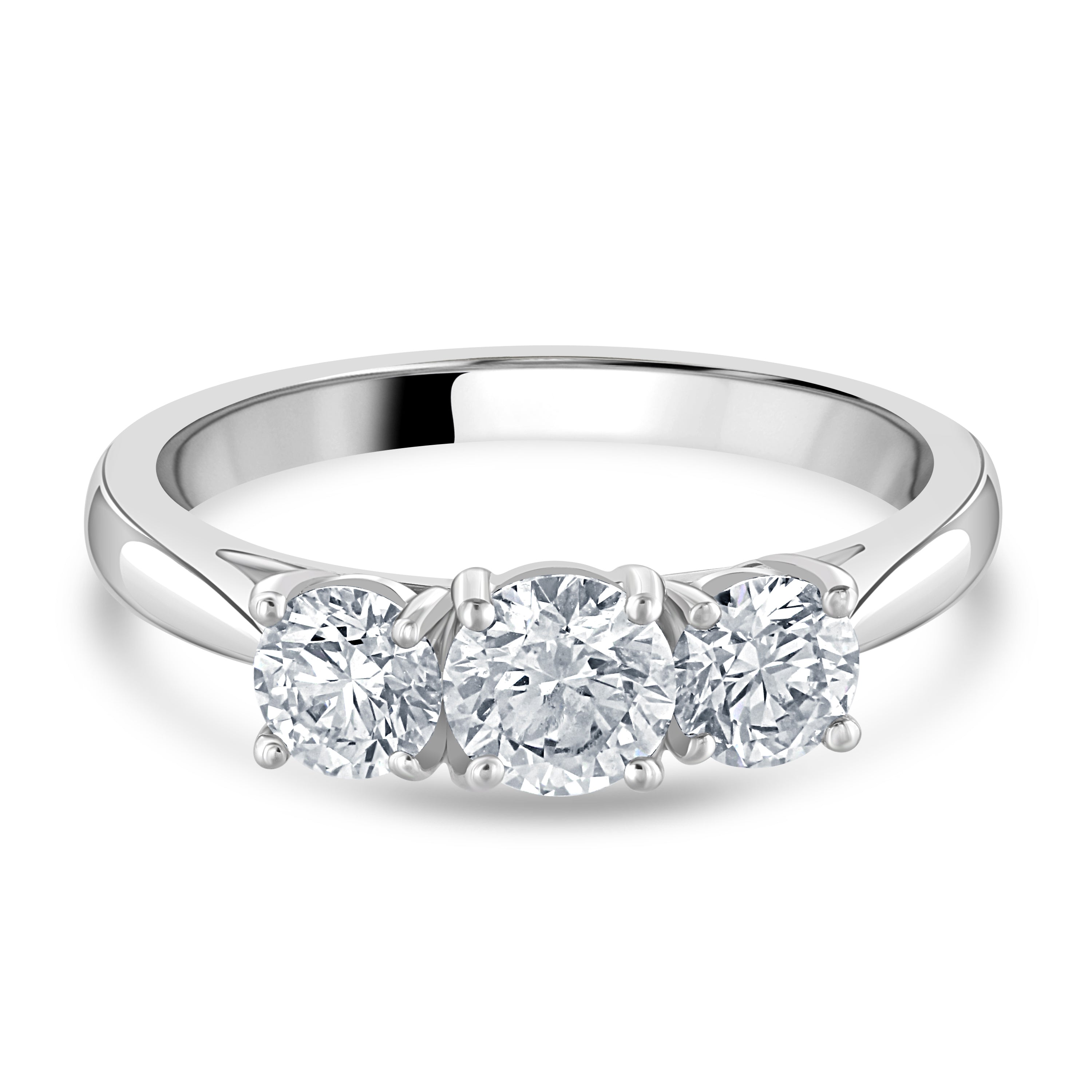 Platinum 3 stone Diamond ring