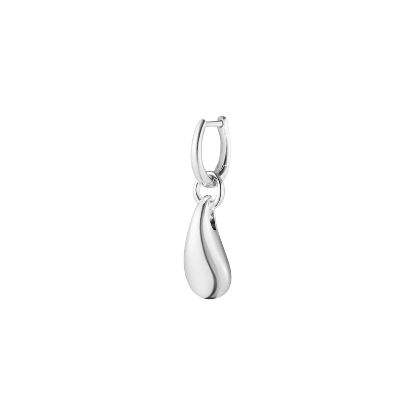 Silver Reflect Left Single Drop Earrings
