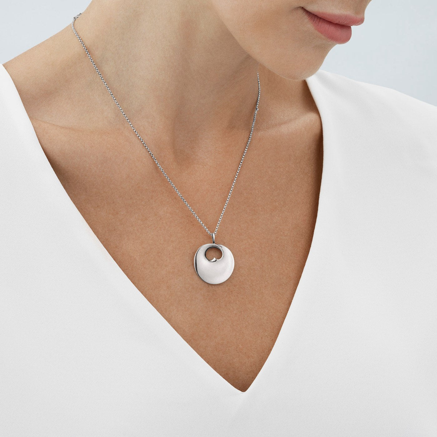 Silver Hidden Heart Small Pendant