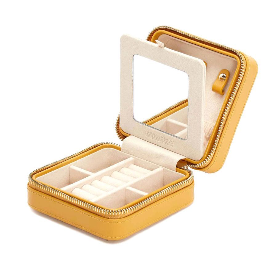 Maria Mustard Small Zip Case