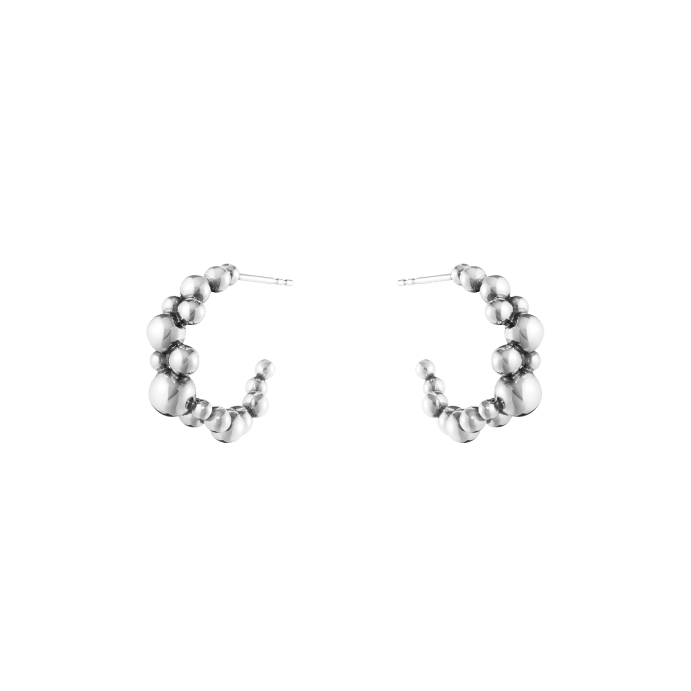 Silver Moonlight Grapes Earhoops
