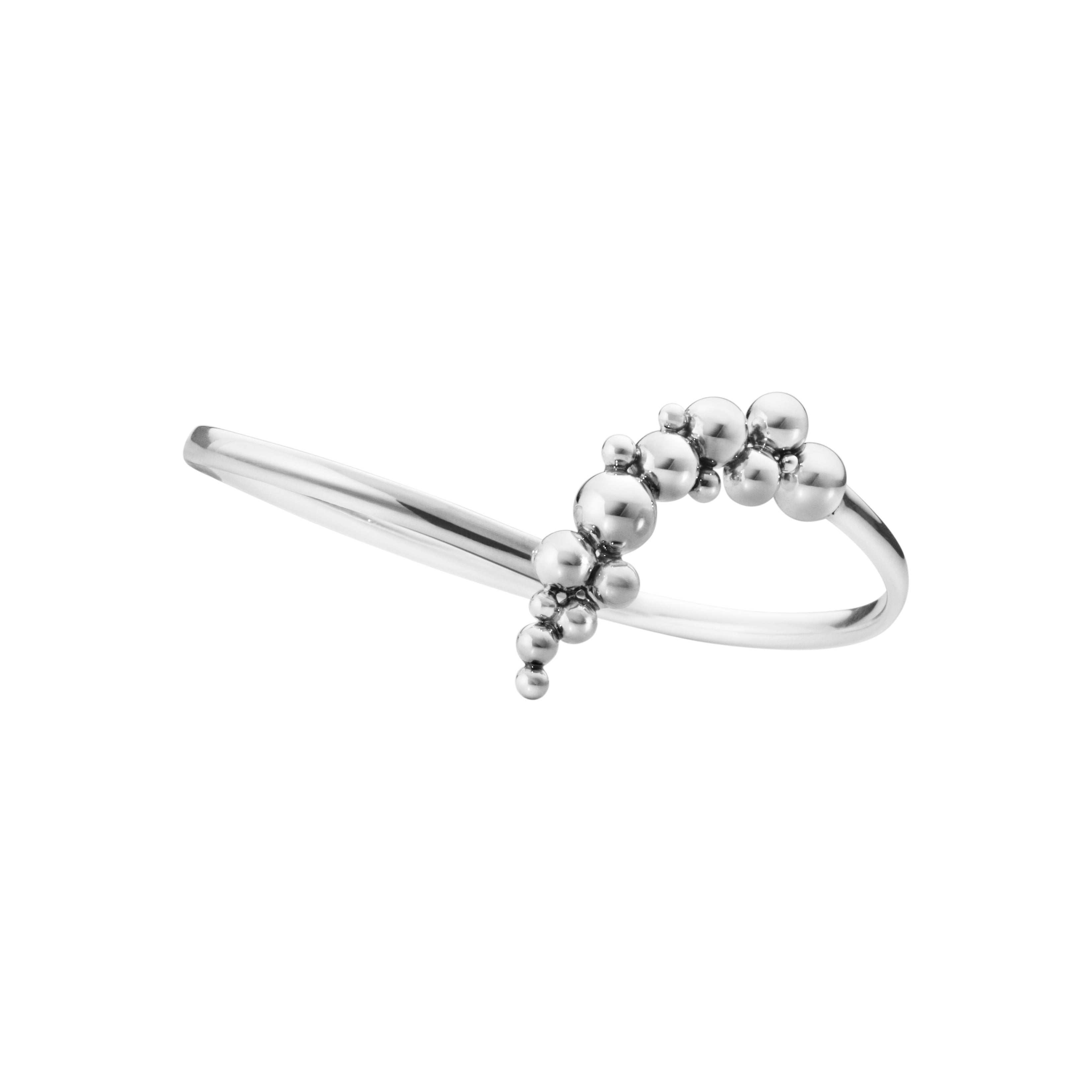 Silver Moonlight Grapes Slim Bangle