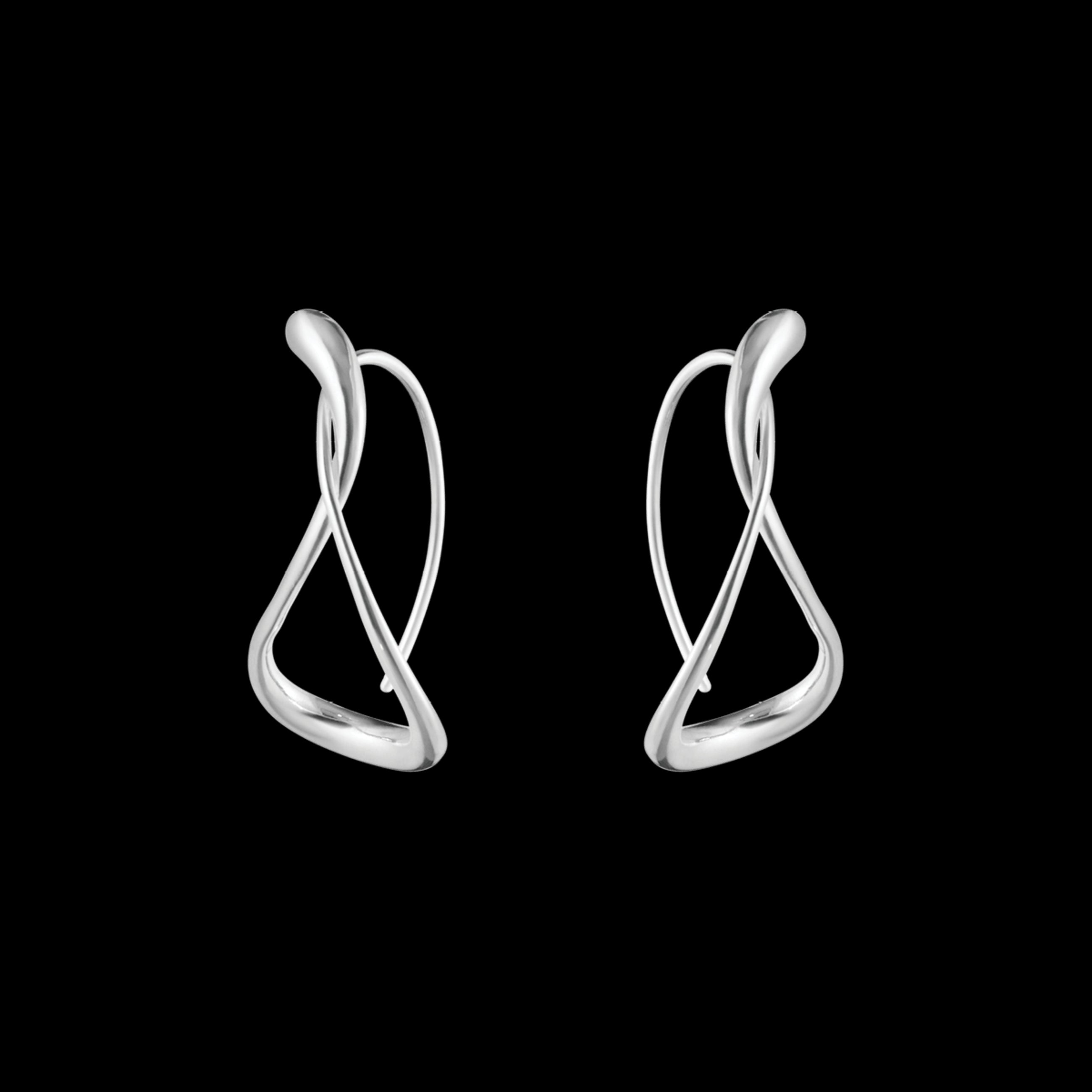 Silver Mercy Large Earhoops