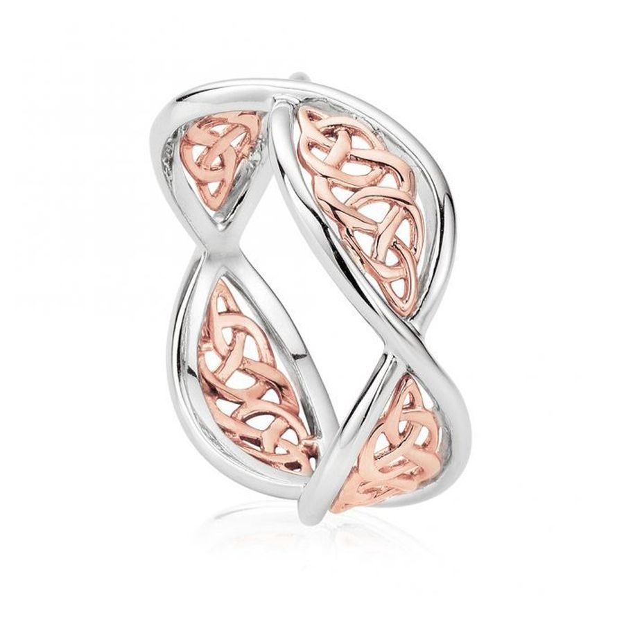 Silver and 9ct Rose Gold Welsh Royalty Ring