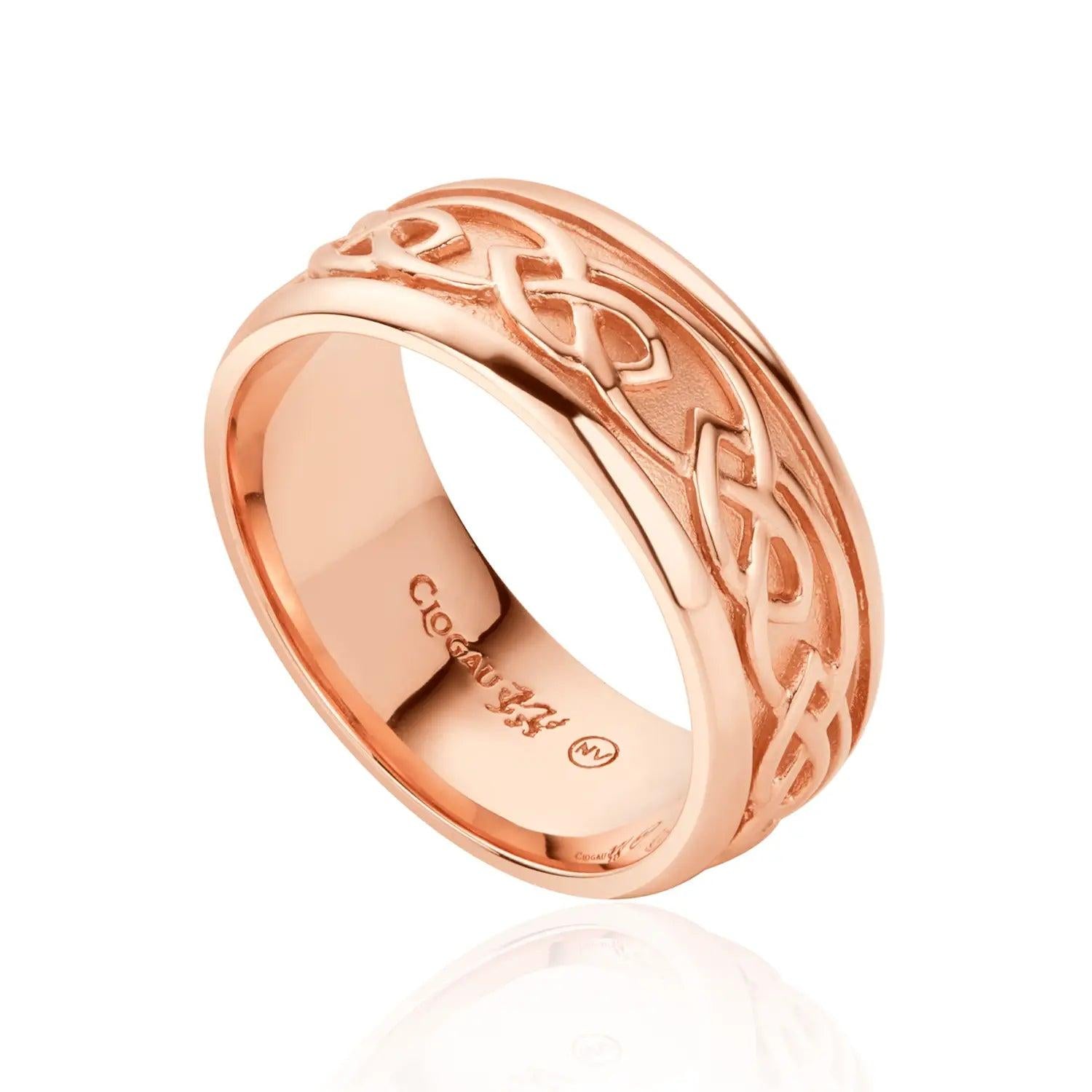 9ct Rose Gold Annwyl Eternal Love Wide Ring
