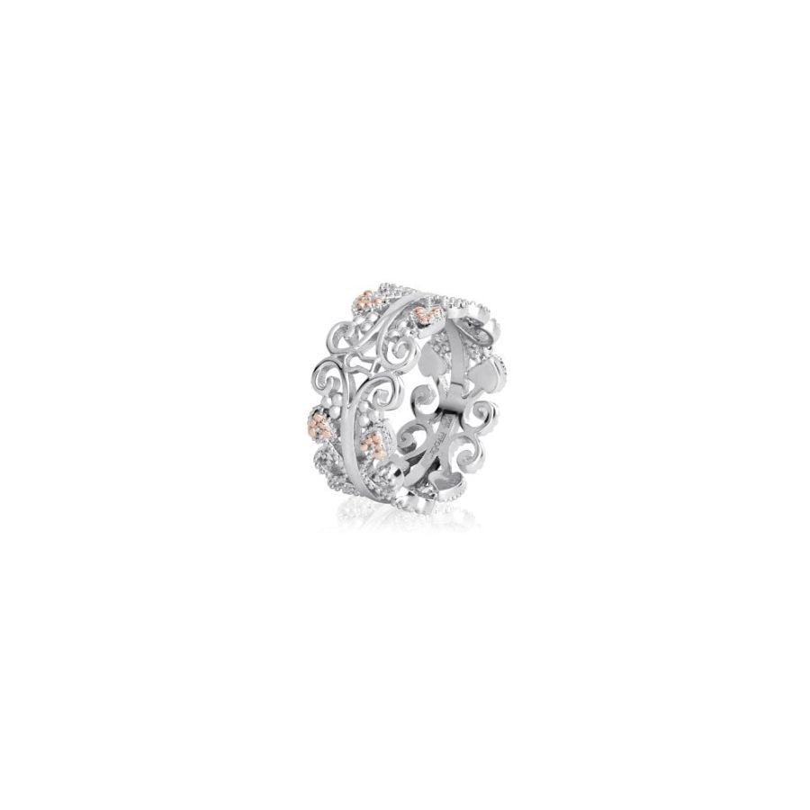 Silver and 9ct Rose Gold Kensington Ring