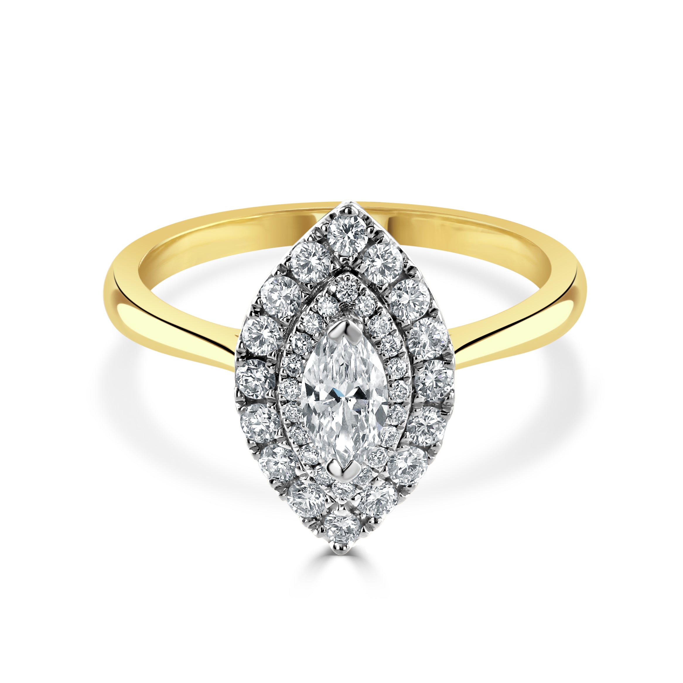 18ct Gold Diamond Cluster Ring
