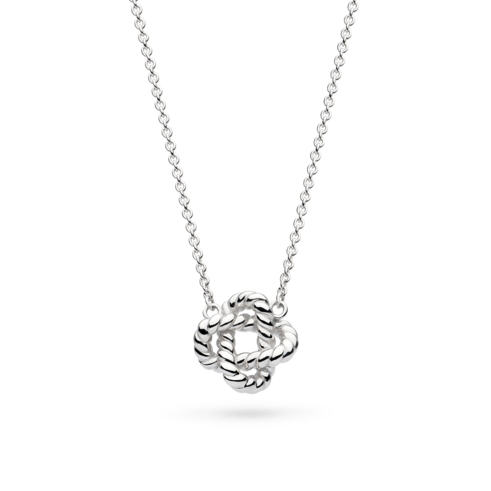 Silver Marina Rope Knot 18" Necklet