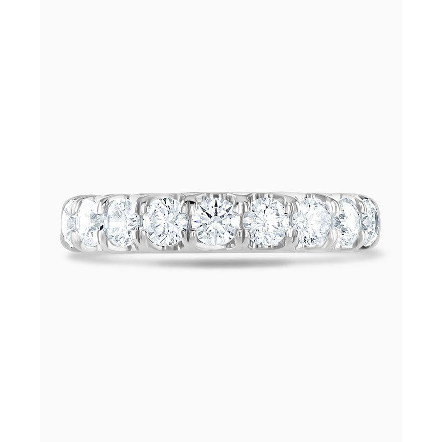 Platinum Diamond half eternity ring