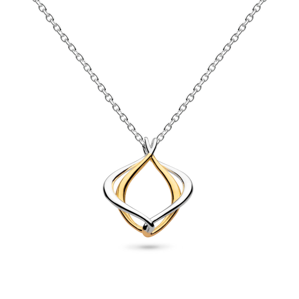 Silver & Rose Gold Plated Alicia Rose Petite Necklace