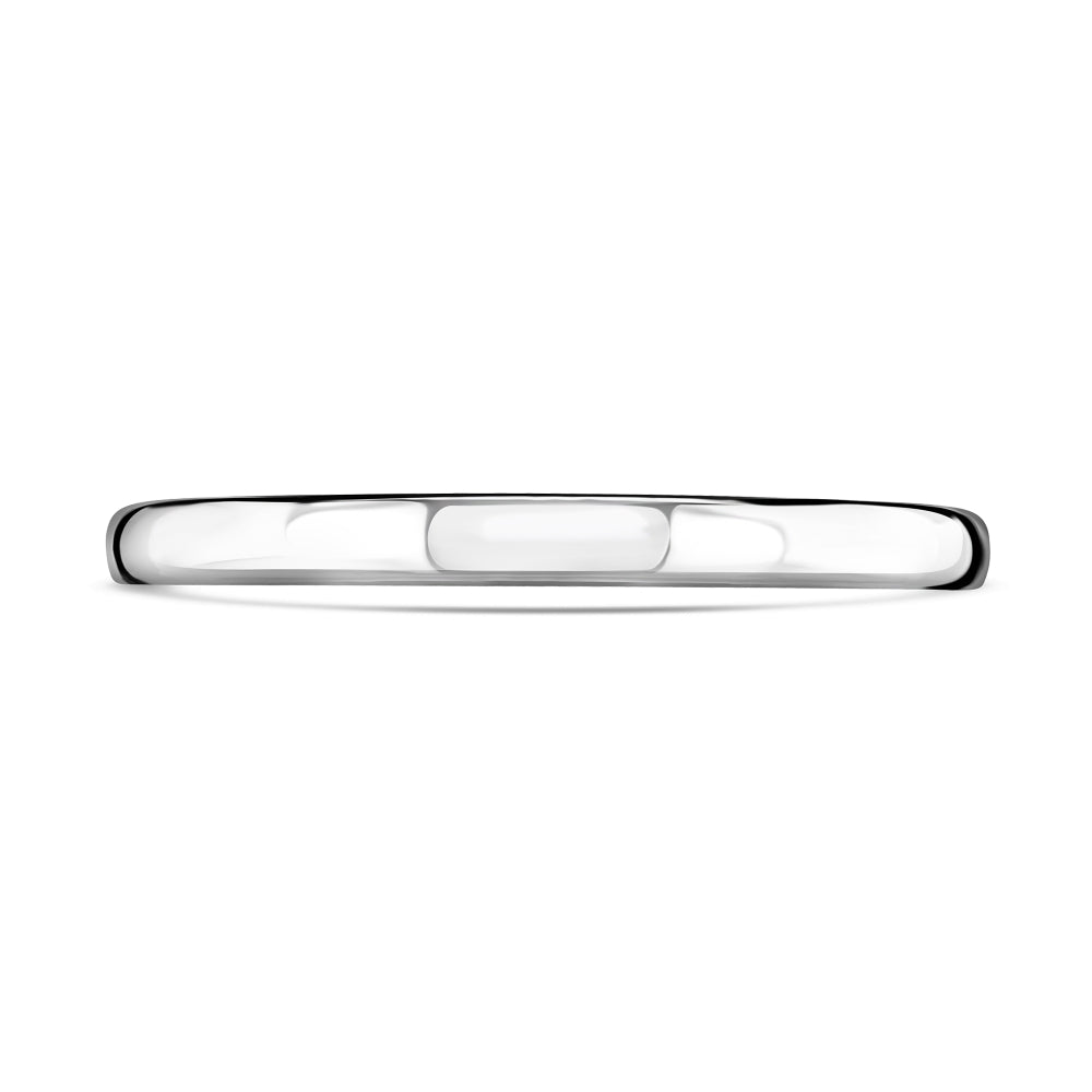 Platinum 2mm Heavy Court Band