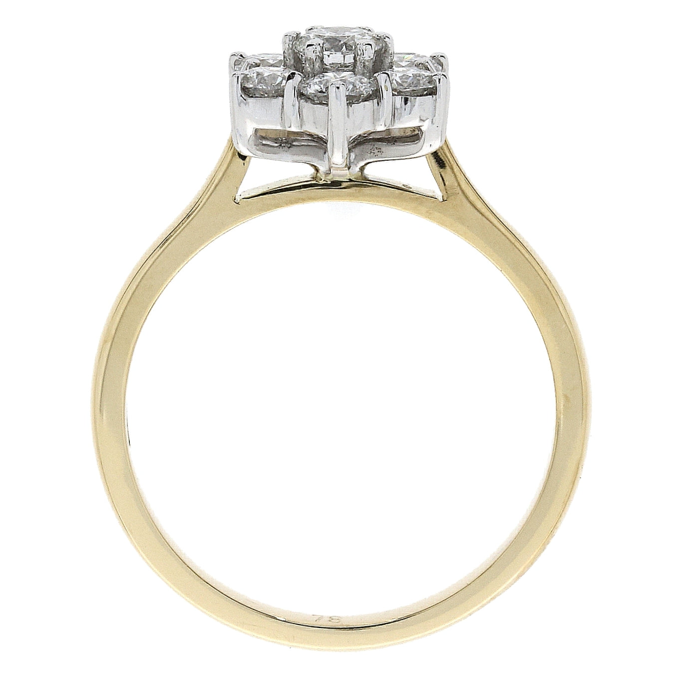 Diamond Daisy 0.79ct Cluster Ring