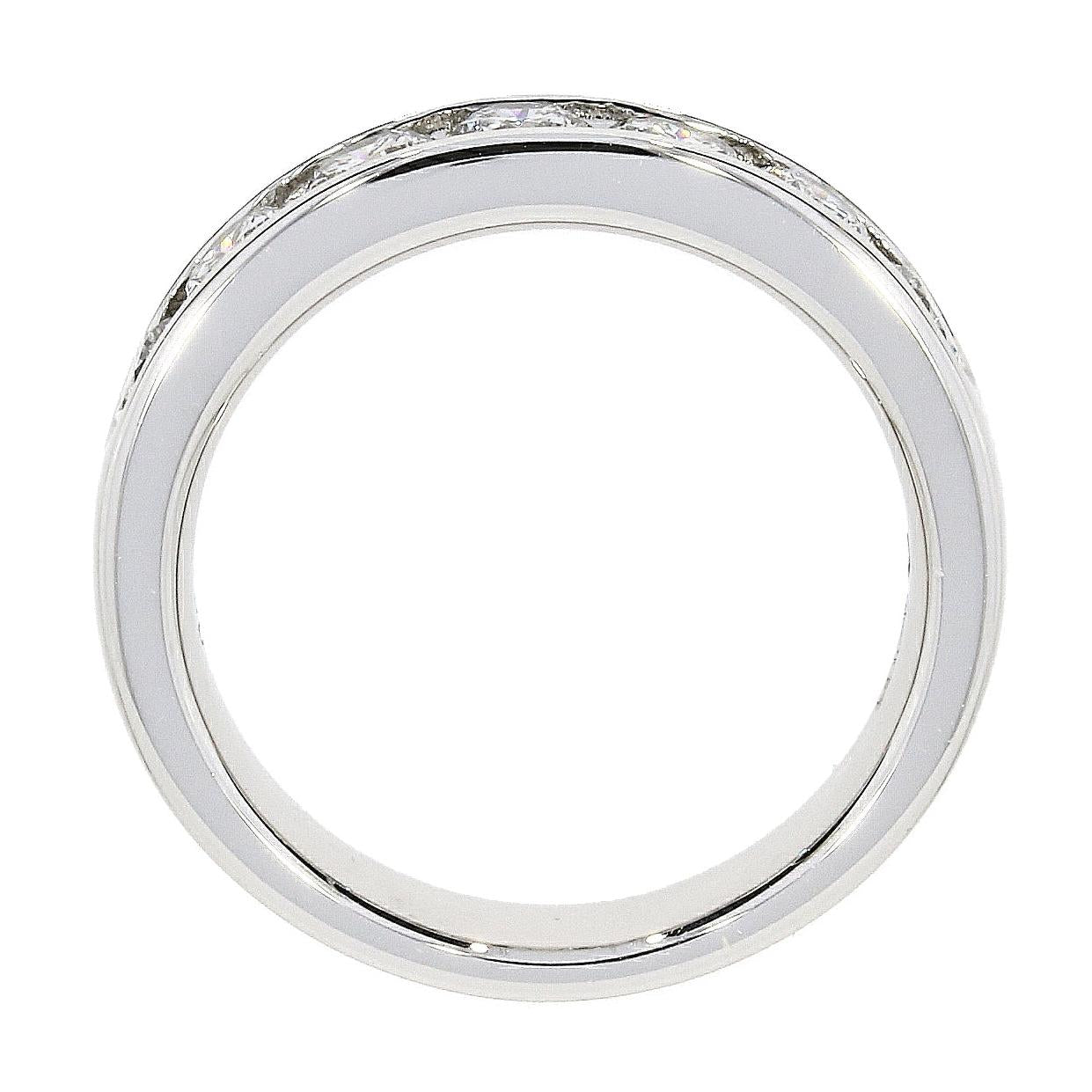 Platinum Diamond 1.00ct Half Eternity Ring