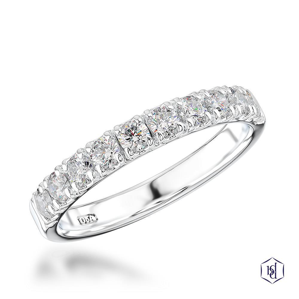 Skye Eternity Round Brilliant Cut Platinum Bridal Diamond