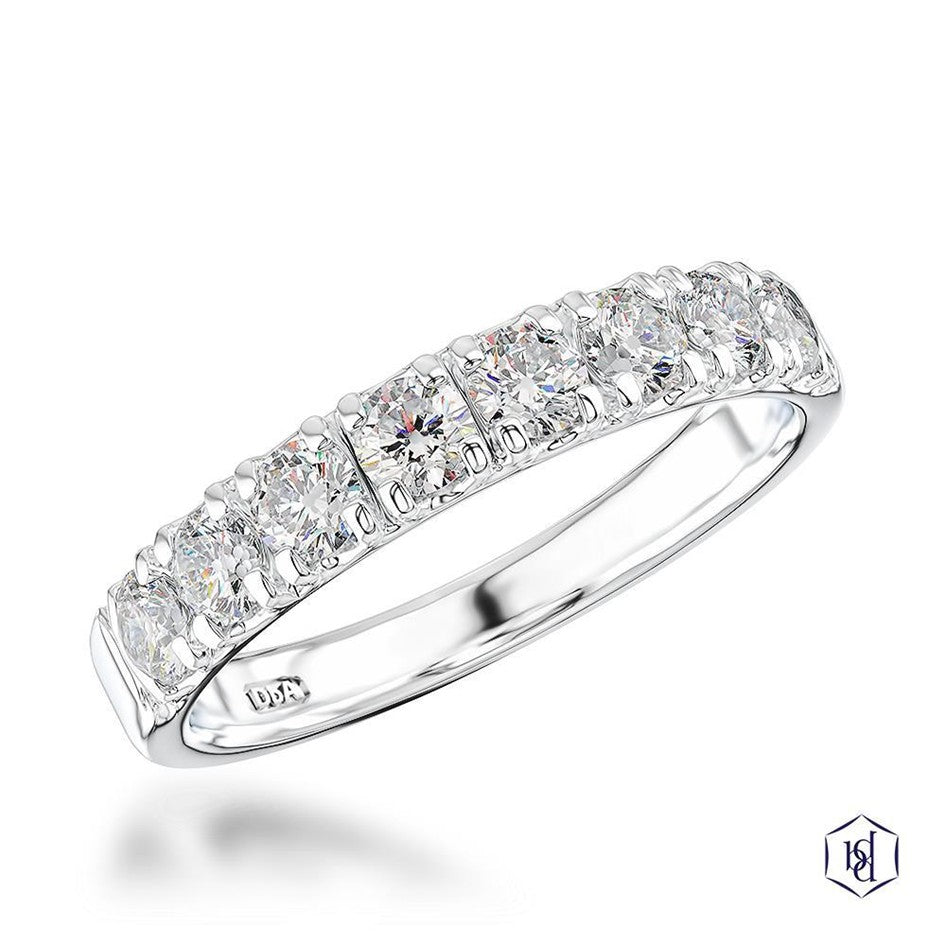 Skye Eternity Round Brilliant Cut Platinum Bridal Diamond