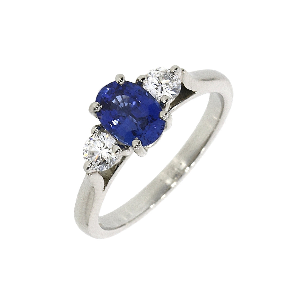 18ct and Platinum Sapphire & Diamond 3 stone ring
