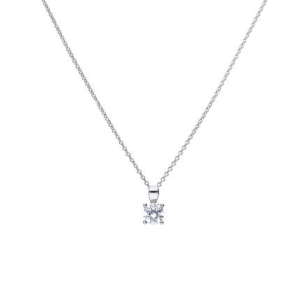 CZ 4 Claw Pendant 0.75ct