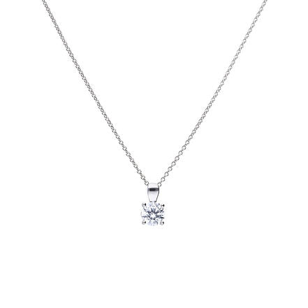 CZ 4 Claw Pendant 1.00ct