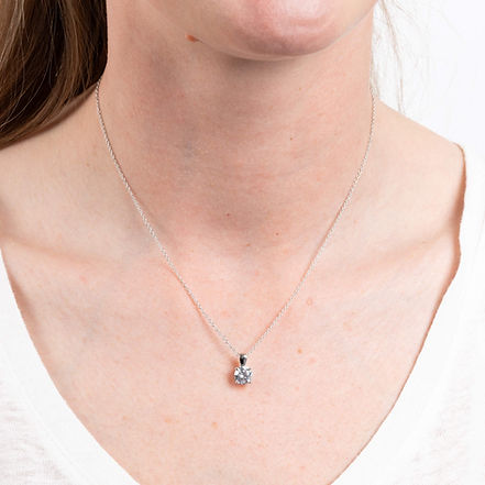 CZ 4 Claw Pendant 1.50ct