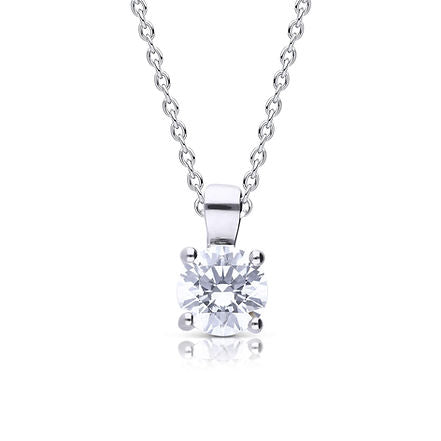 CZ 4 Claw Pendant 1.50ct