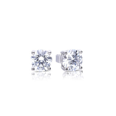 CZ 4 Claw Stud E'rings 1.50ct
