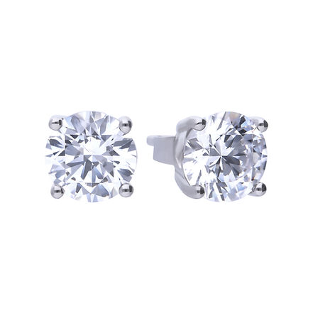 CZ 4 CLaw Stud E'rings 2.00ct