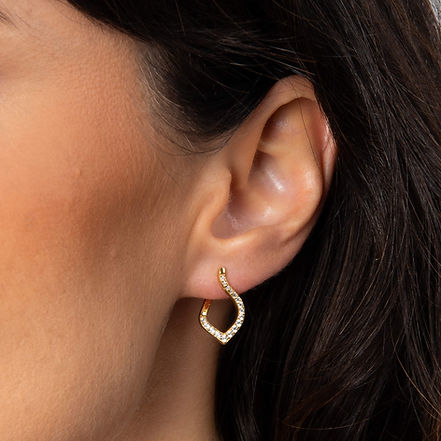 G/P CZ Cluster Cut Out E'rings