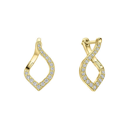 G/P CZ Cluster Cut Out E'rings