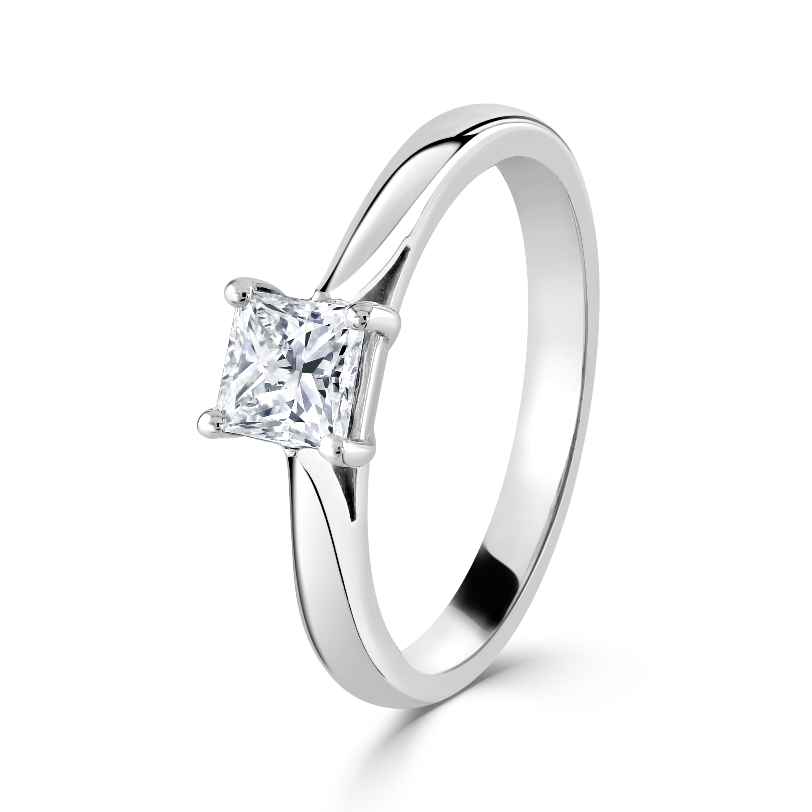 Platinum 4 claw Classic Diamond Ring