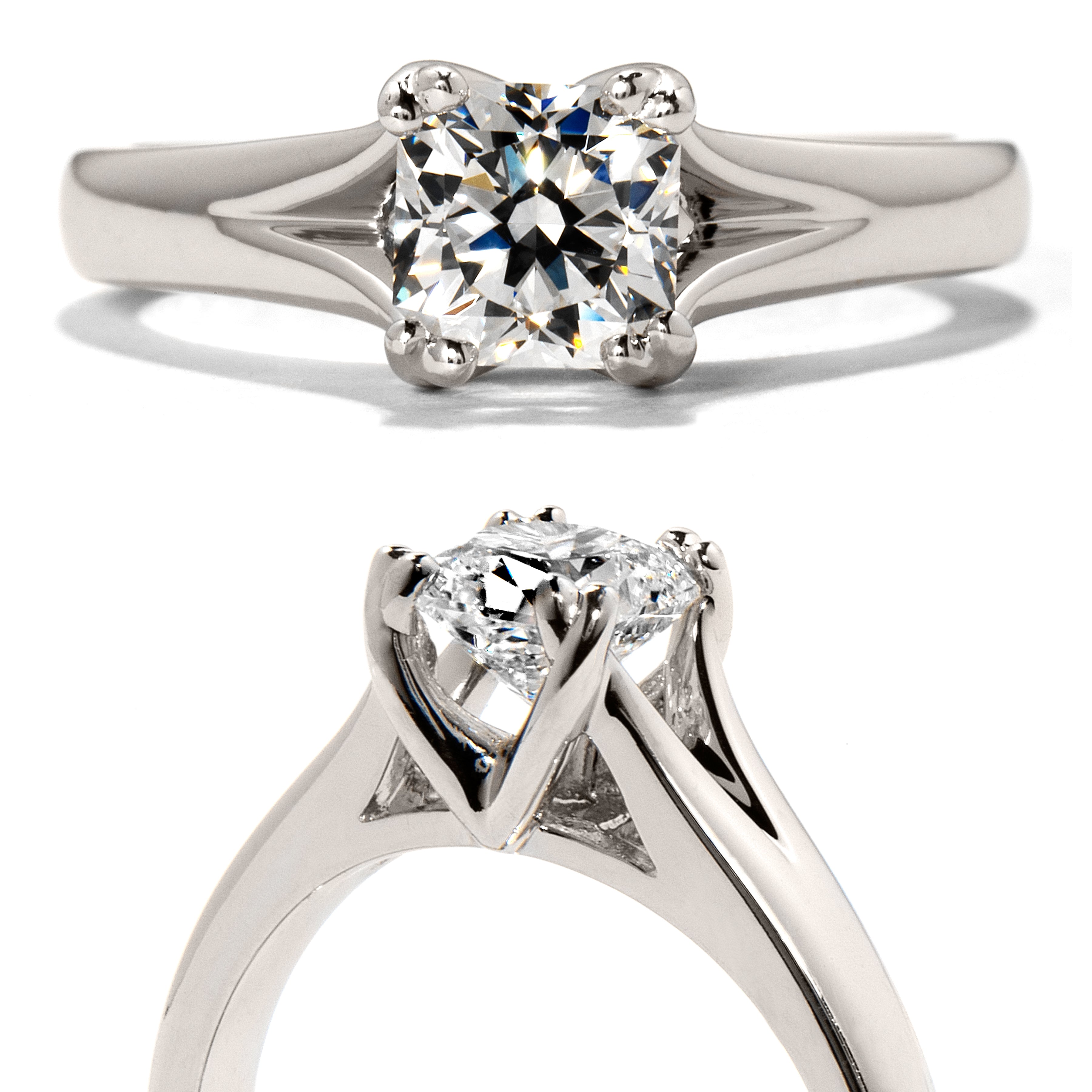0.31ct Seduction Diamond Solitaire Platinum Ring