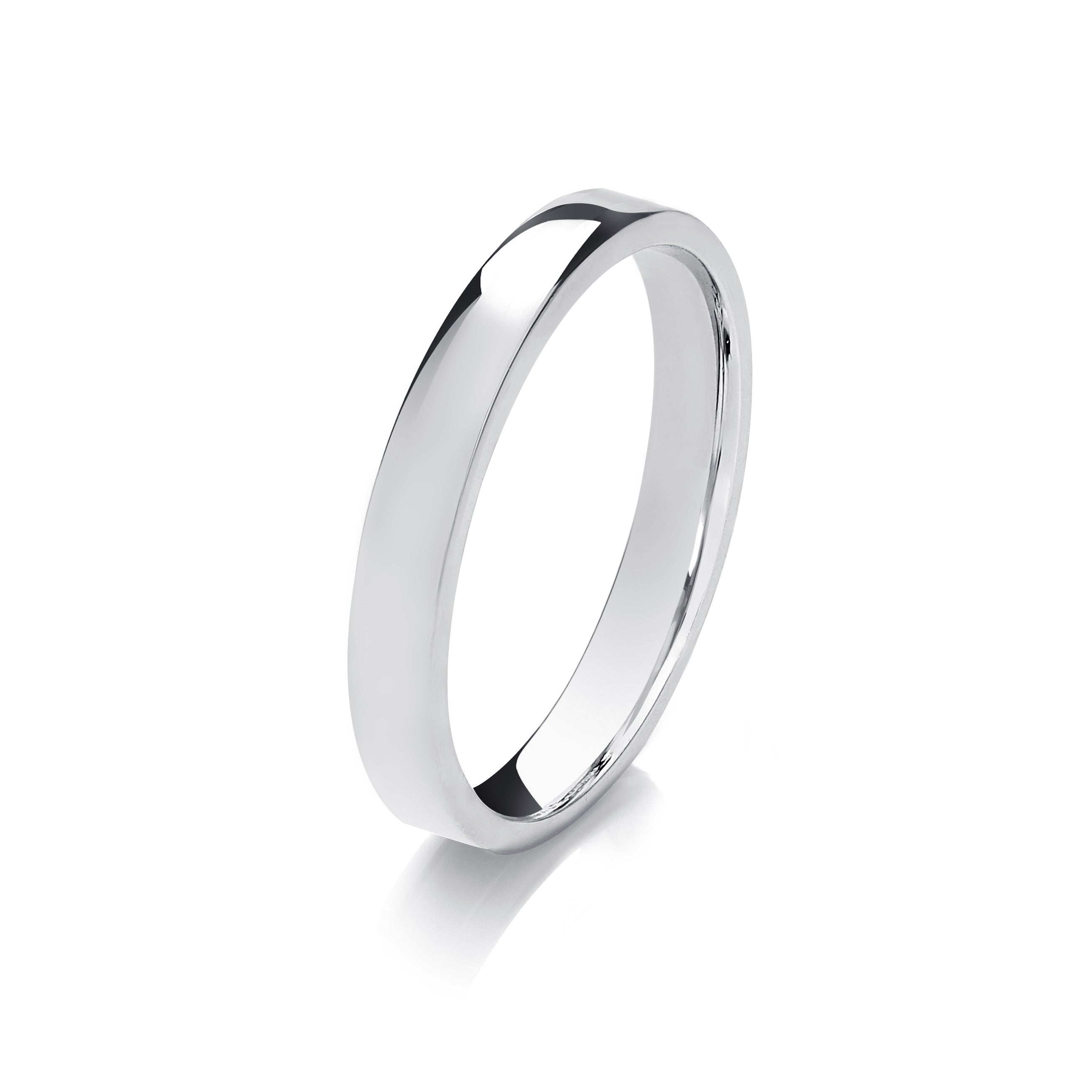 Pt 3mm Polished Band