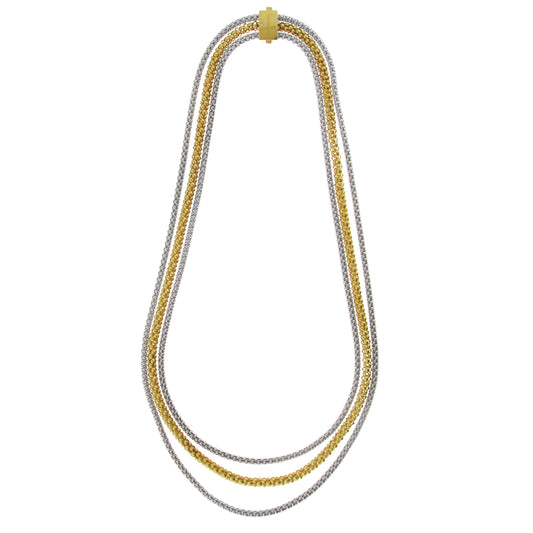 18ct Yellow & White Gold Stretch Necklace