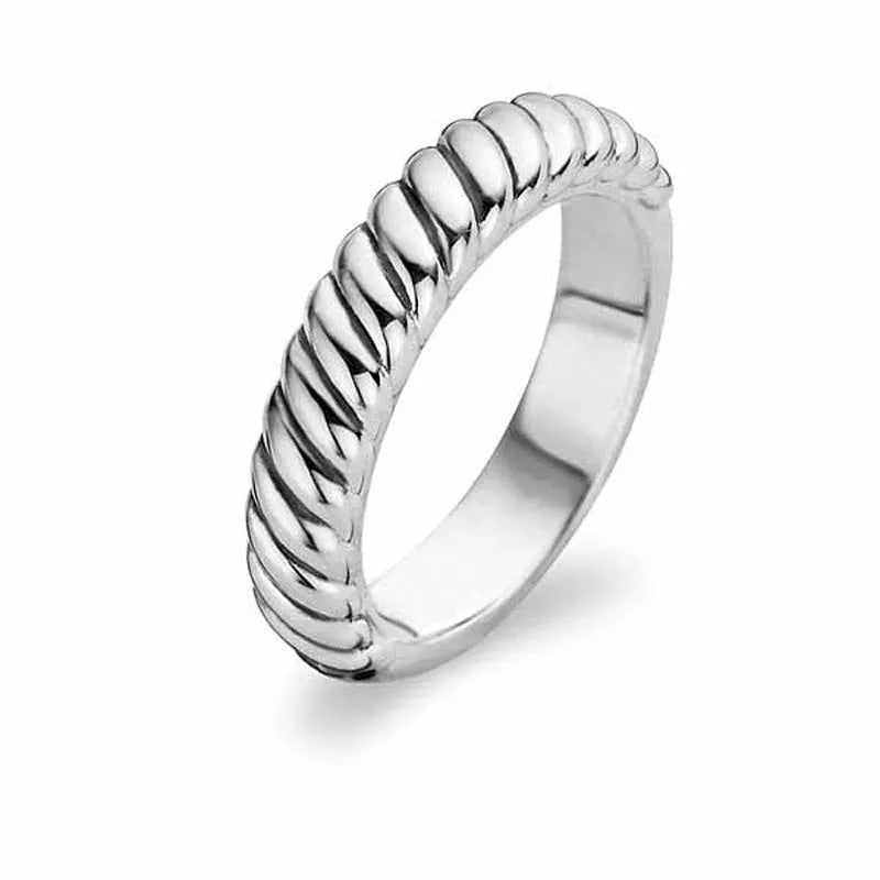 Silver 1/2 Twist Ring