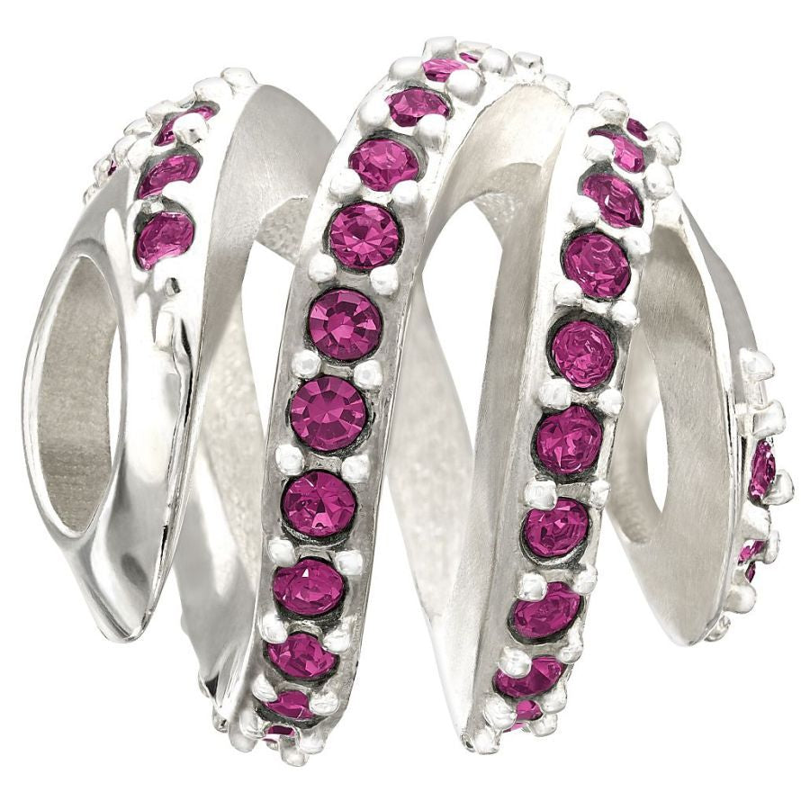 Silver Bead - Modern Glam - Fuchsia