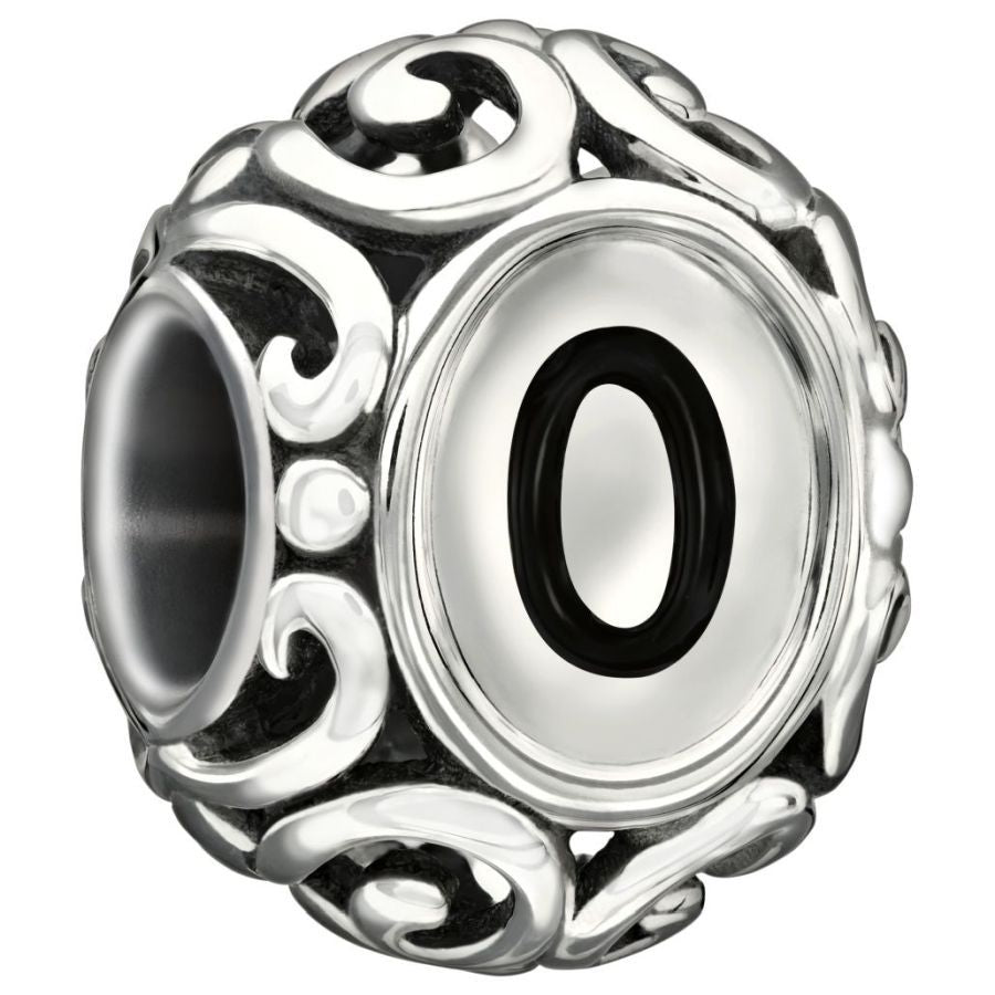 Silver Bead - Initially Speaking - Letter O