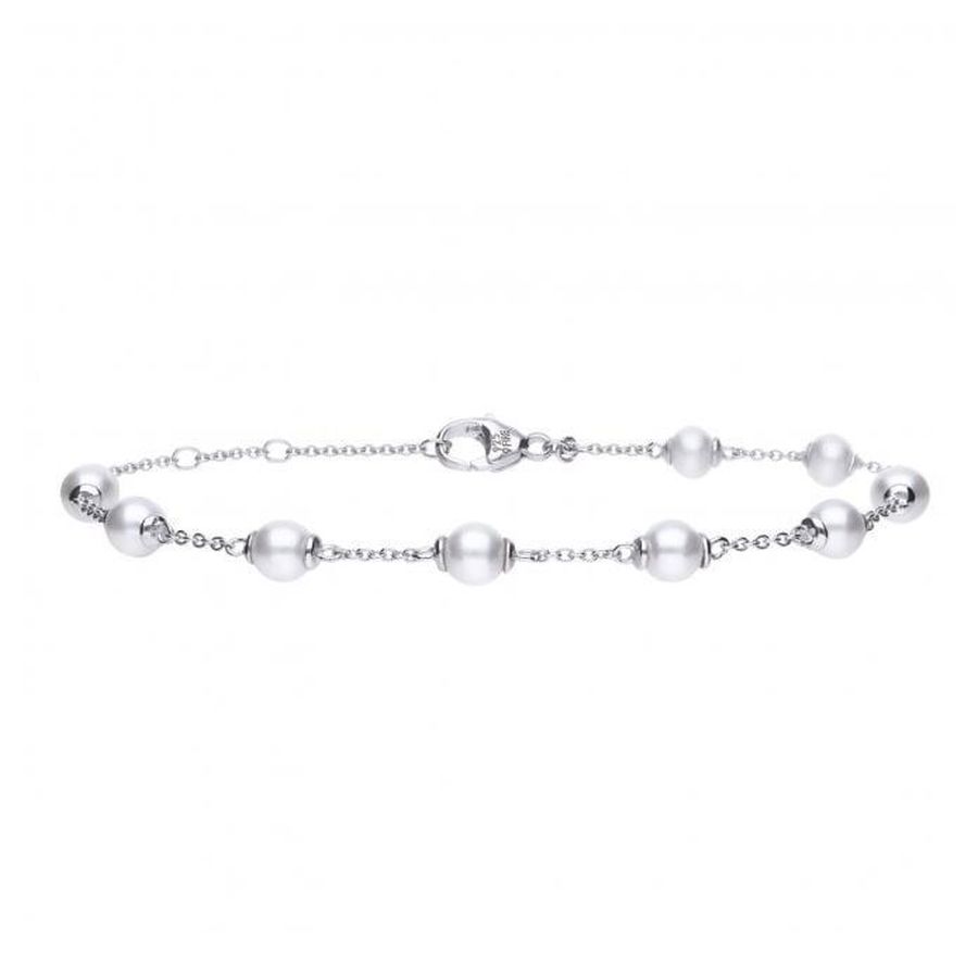 Silver Pearl Bracelet