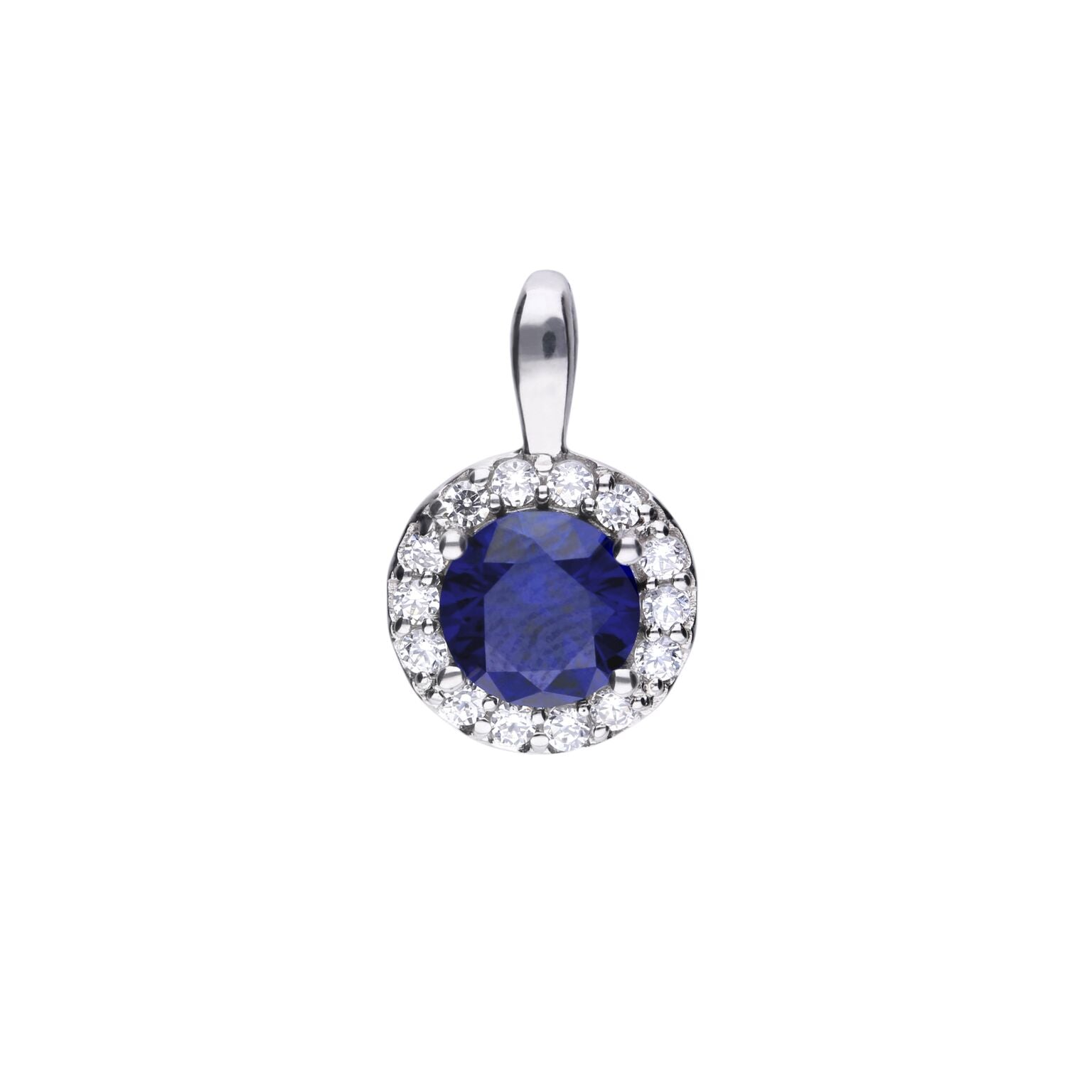 DF Round Blue Cluster Pendant
