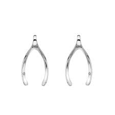 HD Silver Make A Wish Stud Earrings