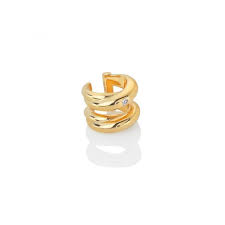 Jac Jossa Gold Plated Silver Soul Entwine Double Ear Cuff