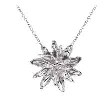 HD Silver Spring Dahlia Pendant + Chain